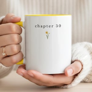 30歳の誕生日プレゼント - 30歳の誕生日の誕生花マグカップ - 30歳の誕生日プレゼント - 第30章コーヒーマグ - 30歳の女性への30歳の贈り物 - 30歳