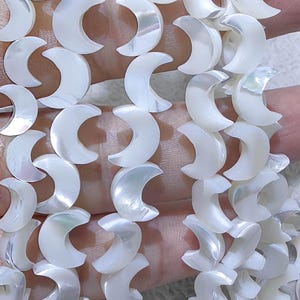 Cuentas de concha de oso polar de nácar natural - cuentas de oso marino de nácar Luna estrella pájaro pez trébol flor hoja cuentas de joyería animal DIY