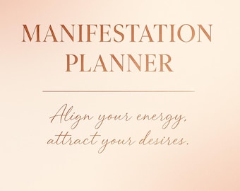30-Day Manifestation Journal | Printable Guided Planner for Affirmations, Gratitude & Law of Attraction