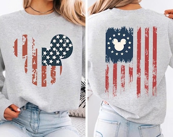 Mickey Mouse Amerikaanse vlag png, Disney Independence Day png, Disneyland 4 juli png, patriottische png, Amerikaanse vlag png