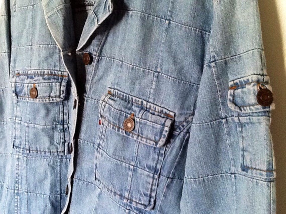 Vintage denim Levi's women's shirt authentic faded