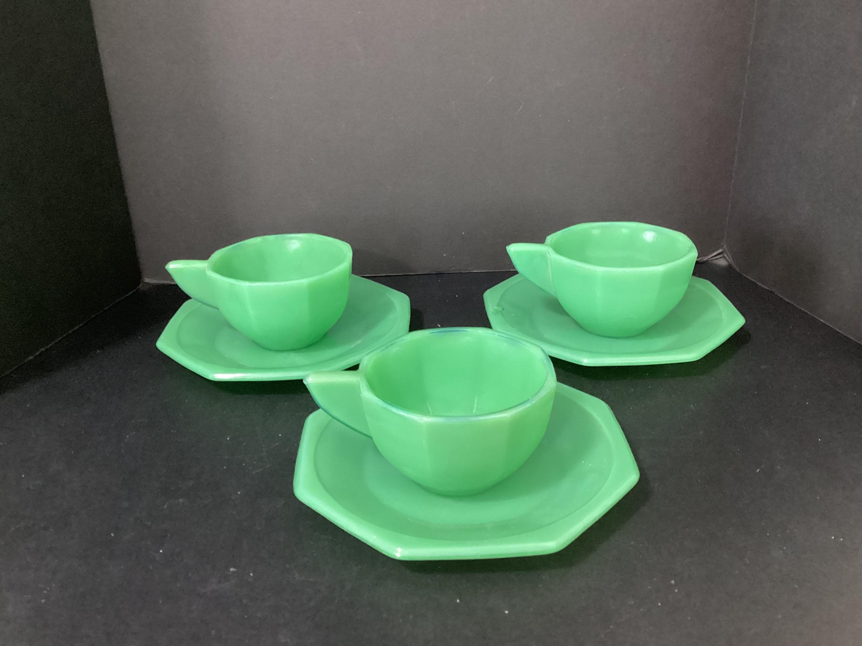 Akro Agate Child Tea Set - Etsy