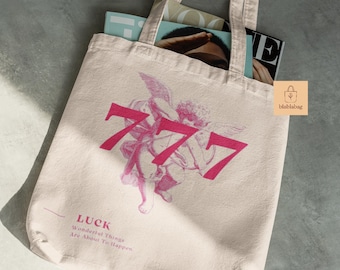 Lucky 777 Angel Tote Bag