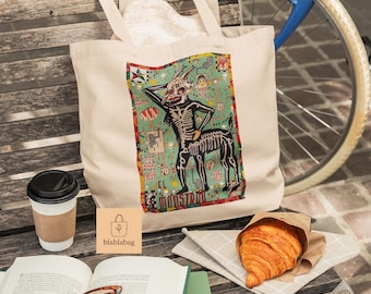 Unique Artistic Cotton Canvas Tote Bag