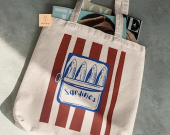 Sardines Tote Bag