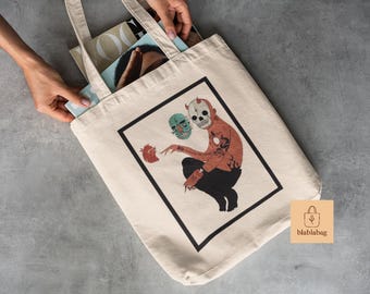 Artistic Cotton Canvas Tote Bag