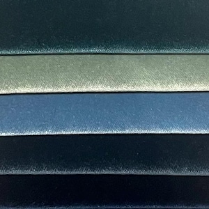 Blue Velvet Upholstery Fabric | Heavy & Soft Yardage Drapery  | Chair Material 55" Width