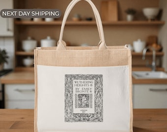 Wuthering Heights Gift, Emily Bronte Novel Tote Bag, Dark Academia Aesthetic, Gothic Romance, Bookworm Surprise, Classic Fiction