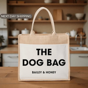 Custom Dog Tote Bag, Tote For Dog Owners, Bag For Dog Parents, Tote For Pet Items, Bag For Pet Gear, Tote For Dog Gear, Bag For Dog Kits