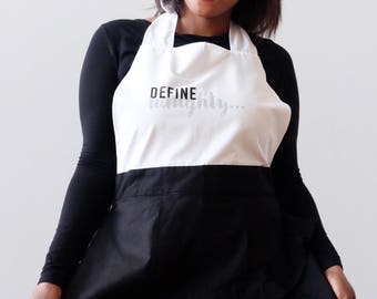 Holiday Women's Apron, perfect gift, best apron ever Define..