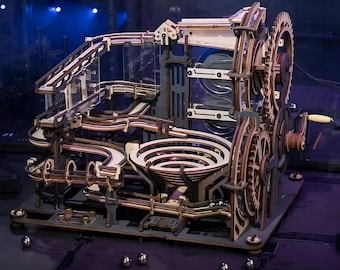 ROKR Marble Night City – 3D Wooden Puzzle, Mechanical Model Kit