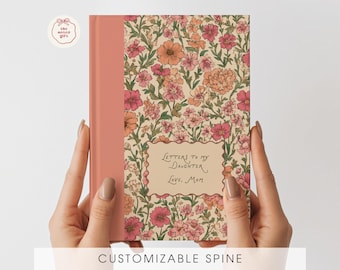 Letters to My Daughter Journal, Personalized Floral Notebook, Keepsake Memory Book