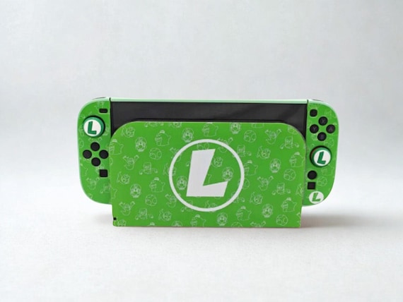 Switch 2 Case Luigi Green – Complete Console & Dock Housing Kit