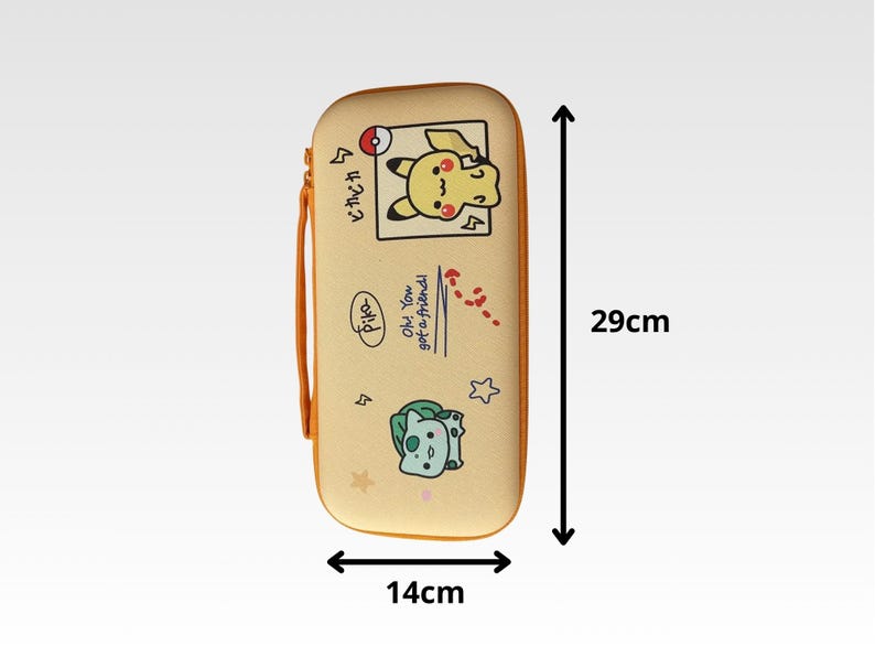 Pokemon Nintendo Switch 2 Case – Pikachu & Bulbasaur Style Carrying ...