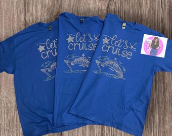 Let’s Cruise Bling Shirt | Rhinestone Cruise Tee
