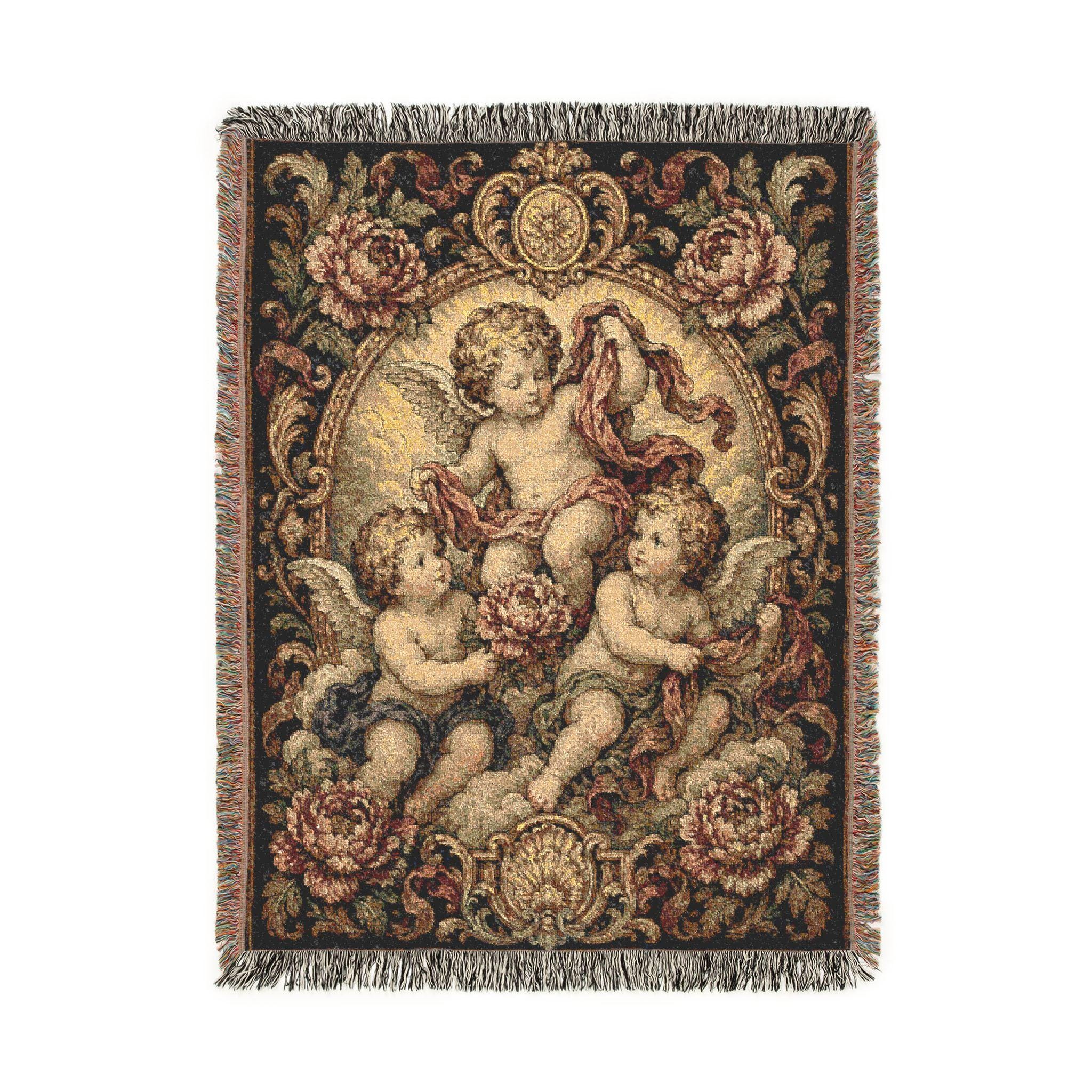 Renaissance Cherub Tapestry Wall Hanging Angel Wall Art Large Wall ...
