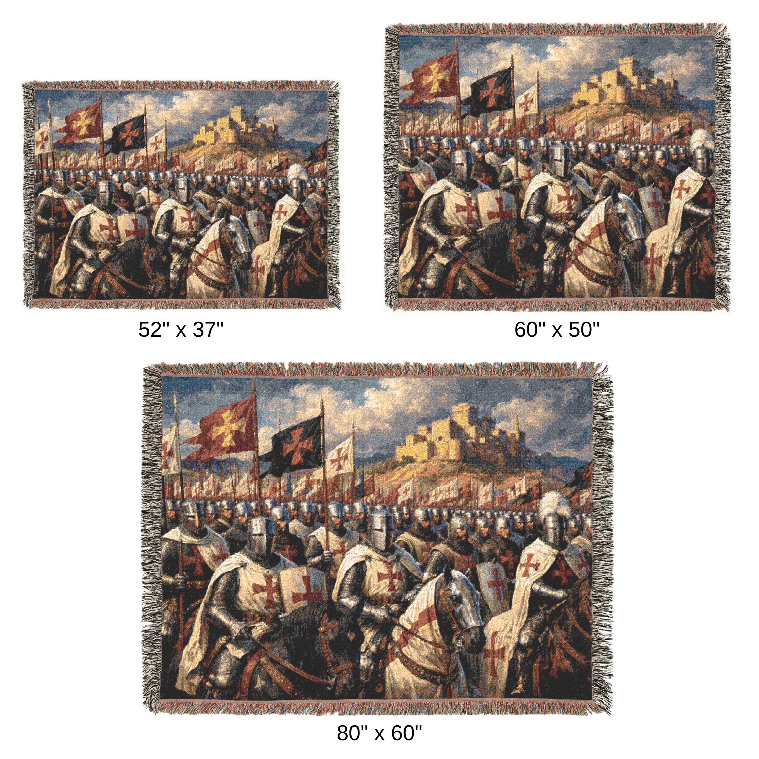 Crusader Army Tapestry Wall Hanging Medieval Knight Wall Art Templar ...