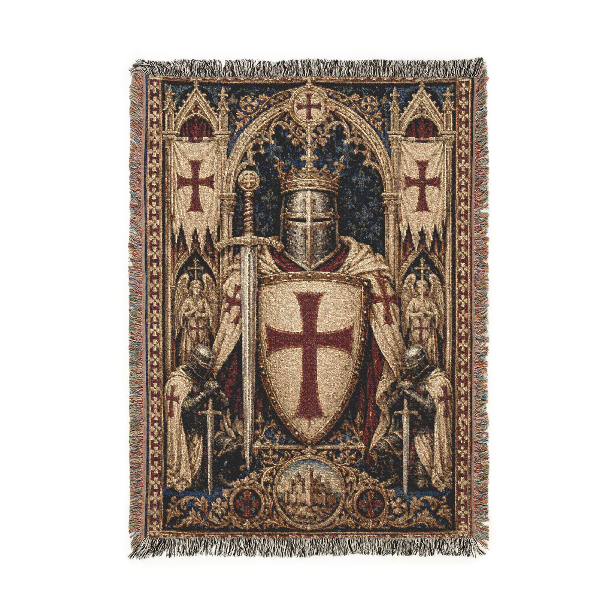 Templar Knight Tapestry Wall Hanging Crusader Wall Art Medieval ...