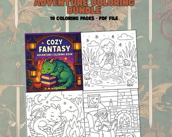 Mysigt fantasyäventyr 10 målarbildspaket