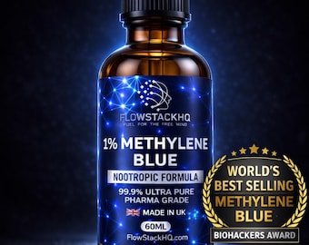USP Grade Methylene Blue Solution: UK-Crafted,Ultra-Pure (60 ml) Sent from GB