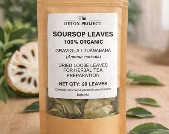 Organic Dried Soursop Leaves | Graviola, Guanabana (UK Seller)