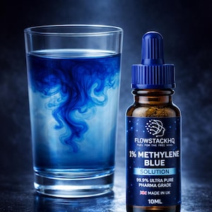 1 % methyleenblauwoplossing | FlowStackHQ, VK vervaardigd (10 ml)