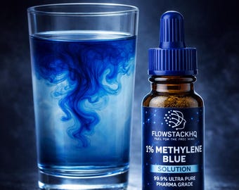Methylene Blue 1% Solution | FlowStackHQ, UK Crafted (10 ml)