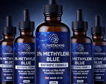 120ml USP Grade Methylene Blue 99.9% Ultra-Pure UK Crafted Solution