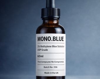 1% Methylene Blue Solution 60ml | USP Grade | Mono.Blue