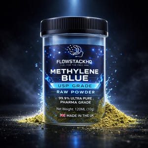 Polvere di blu di metilene di grado USP - 99,9% ultra pura, prodotta nel Regno Unito