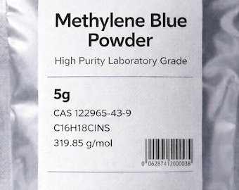 USP Grade Methylene Blue Powder 5g | High Purity Lab Research Chemical UK