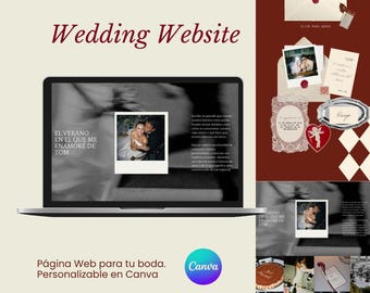 Wedding Website - Página Web para Bodas Old Money