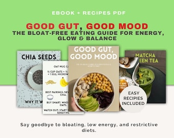 Guter Bauch, gute Laune eBook | Darmgesundheit | Aufblähfreie Rezepte | Wellness & Glow-Up Ernährungsratgeber | Gesunder Lebensstil PDF | Digitaler Download