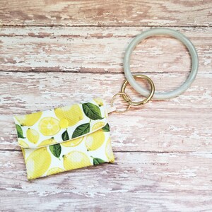 Keychain pouches, lemon bag, silicone keychains, keychain wallets, new driver gift, birthday gift for her