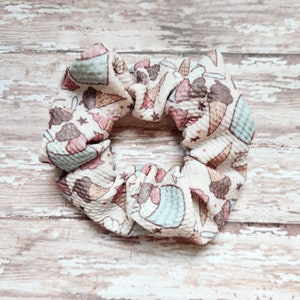 Ice cream scrunchies, dessert scrunchies, ice cream sundaes scrunchies, hair ties, hair accessories, birthday gift for girl