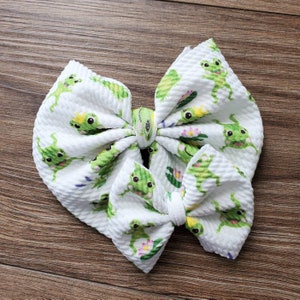 Frog bows, princess bow, hair clip, headband, hair accessories, baby shower gift, birthday gift for her