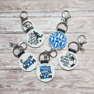 Soccer keychain, sports keychain, soccer mom gift, new car gift