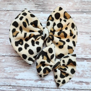 Animal print bow, leopard bow, cheetah bow, hair clip, headband, hair accessories, birthday gift for her