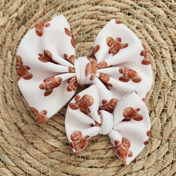 Gingerbread Man Bow Etsy