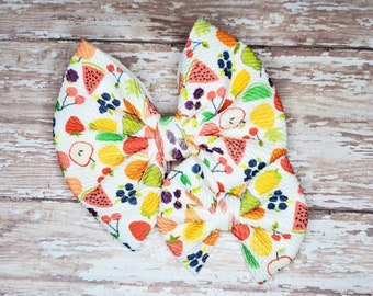 Fruit bow, mixed fruit bow, hair clip, headband, hair accessories