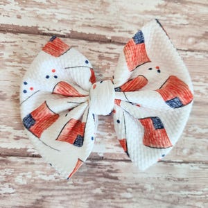 4th of July bow, flag bow, hair clip, headband, hair accessories, patriotic bow, Fourth of July gift