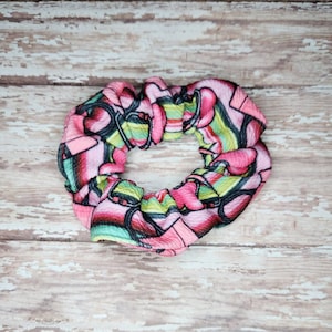 Heart scrunchies, stethoscope scrunchies, nurse gift, hair accessories, hair ties