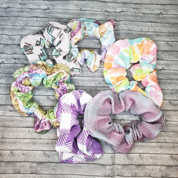 24Pcs Velvet Scrunchies Easter Basket Essentials for Adults Girls Elastic Hair Easter Scrunchies, Hair Scrunchies, Scrunchie Set  main image 3