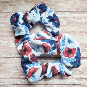 Medical themed scrunchies, floral scrunchies, gift for her, gift for woman, nurse&#39;s week gift
