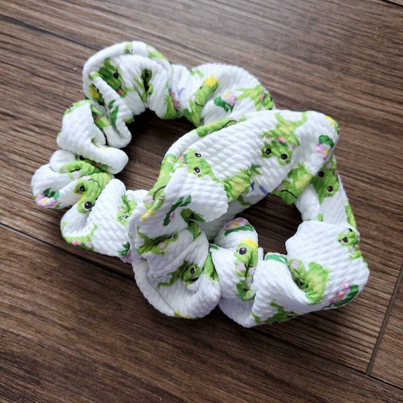 Scrunchies Cute Frog Hair Accessory Ties Amazon.com : 4Pcs Cute Animal Plush Hair Ties for Women  main image 3