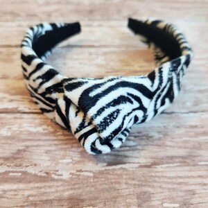 Zebra Print Headband - Etsy display picture 2