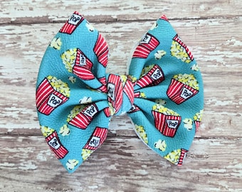 Popcorn bow, movie bow, hair accessories