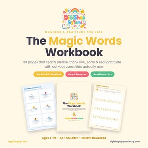 Manners Workbook, Gratitude Journal, Politeness Chart, Kindness Activities, Social Skills Kit, Etiquette Lesson, Please Thank You