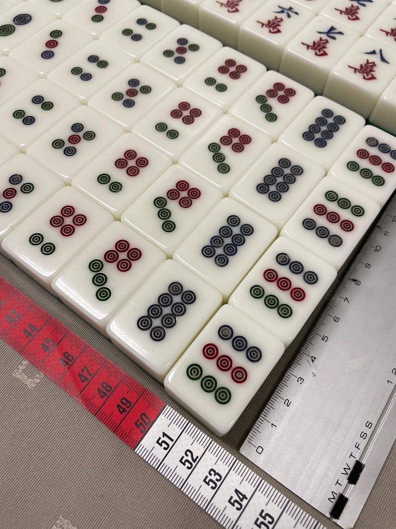 Vintage Acrylic Mahjong Set With Large Tiles, 1980s - Etsy