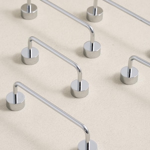 Silver Cabinet Handles/Brass Wardrobe Door Handles/Kitchen Pulls/Bathroom Vanity Door Pulls/Dresser Handles Pulls/Furniture Kitchen Hardware